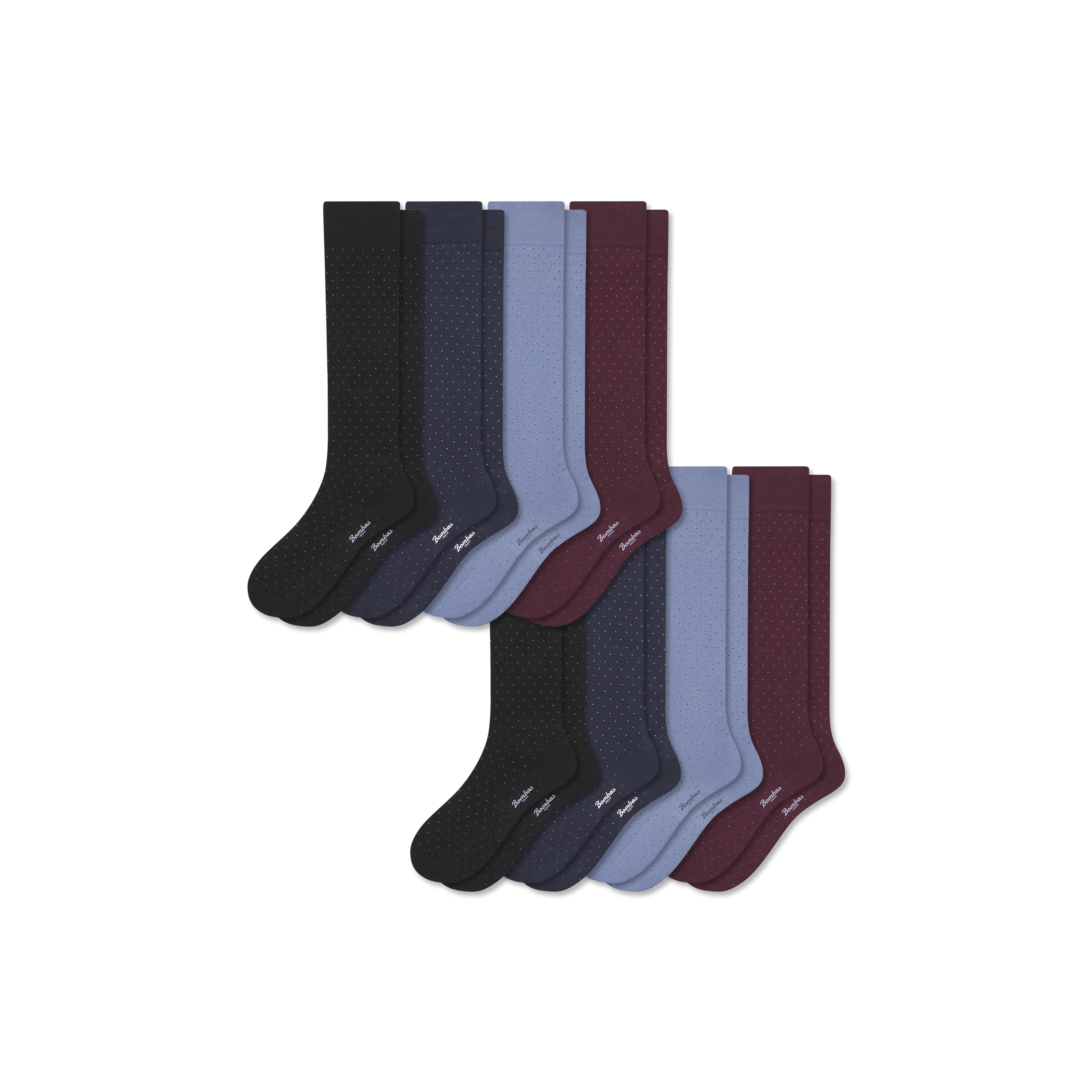 Men's Dress Over the Calf Sock 8-Pack - Image 12