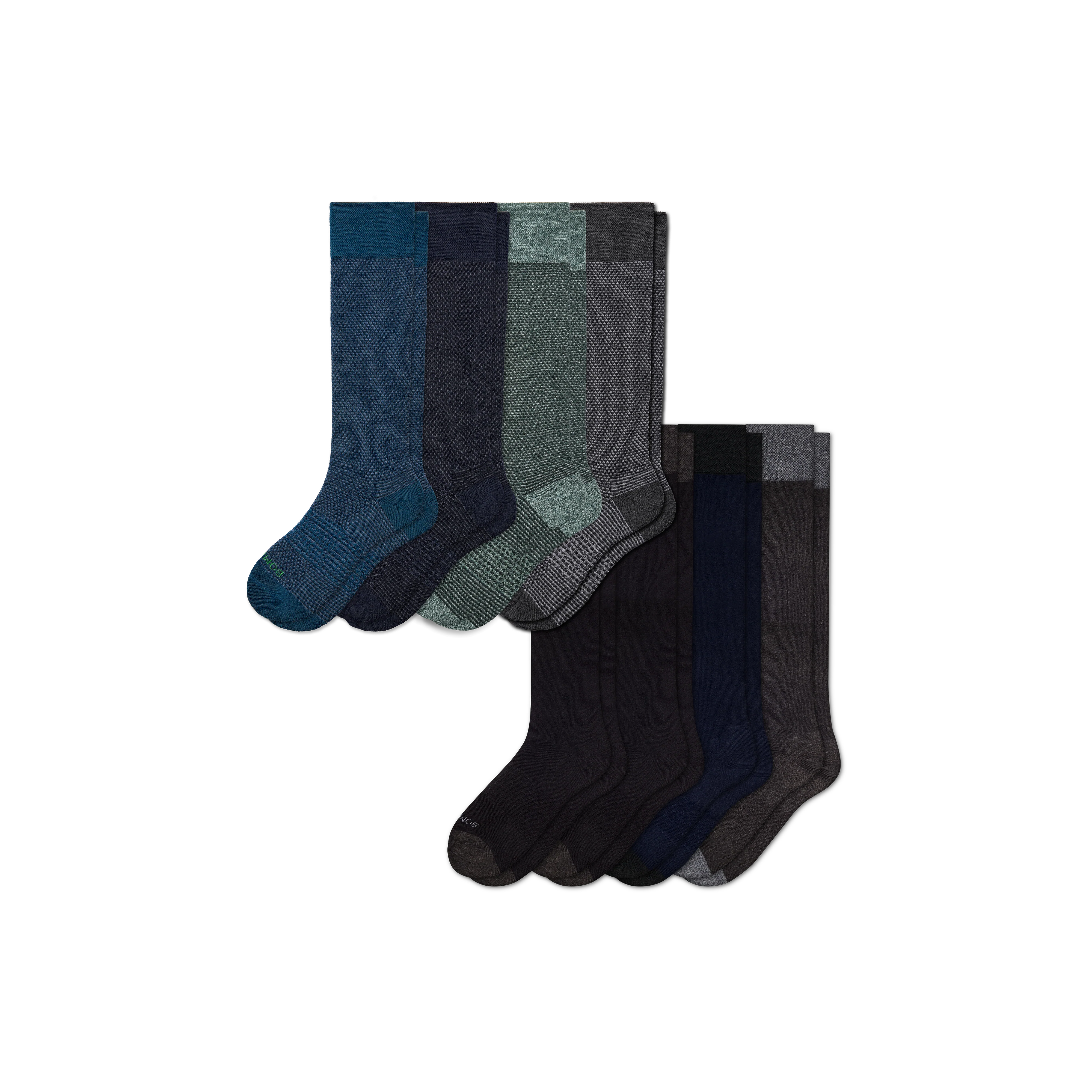 Men's Dress Over the Calf Sock 8-Pack - Image 22