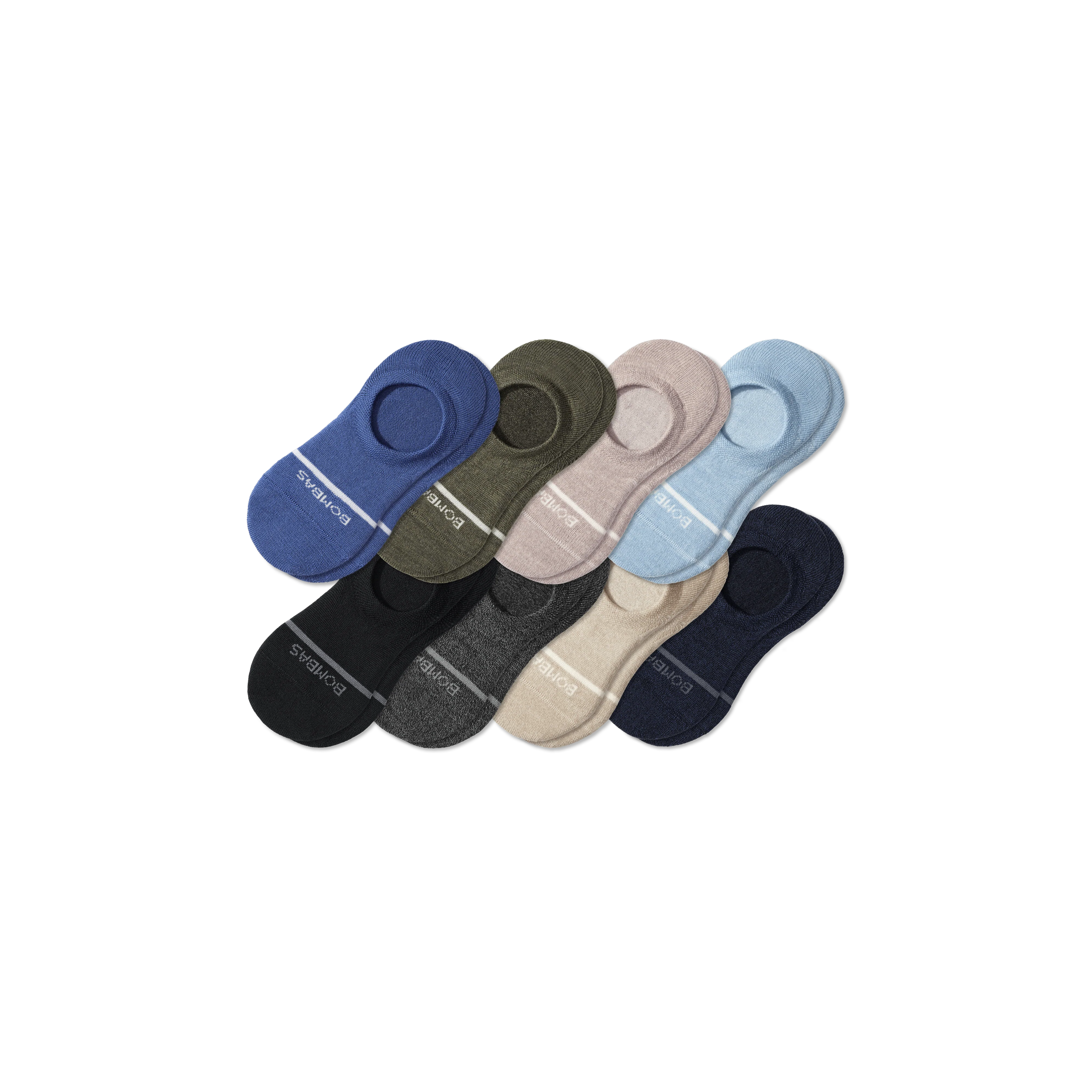 Men's Lightweight Merino Wool Blend No Show Sock 8-Pack - Image 20