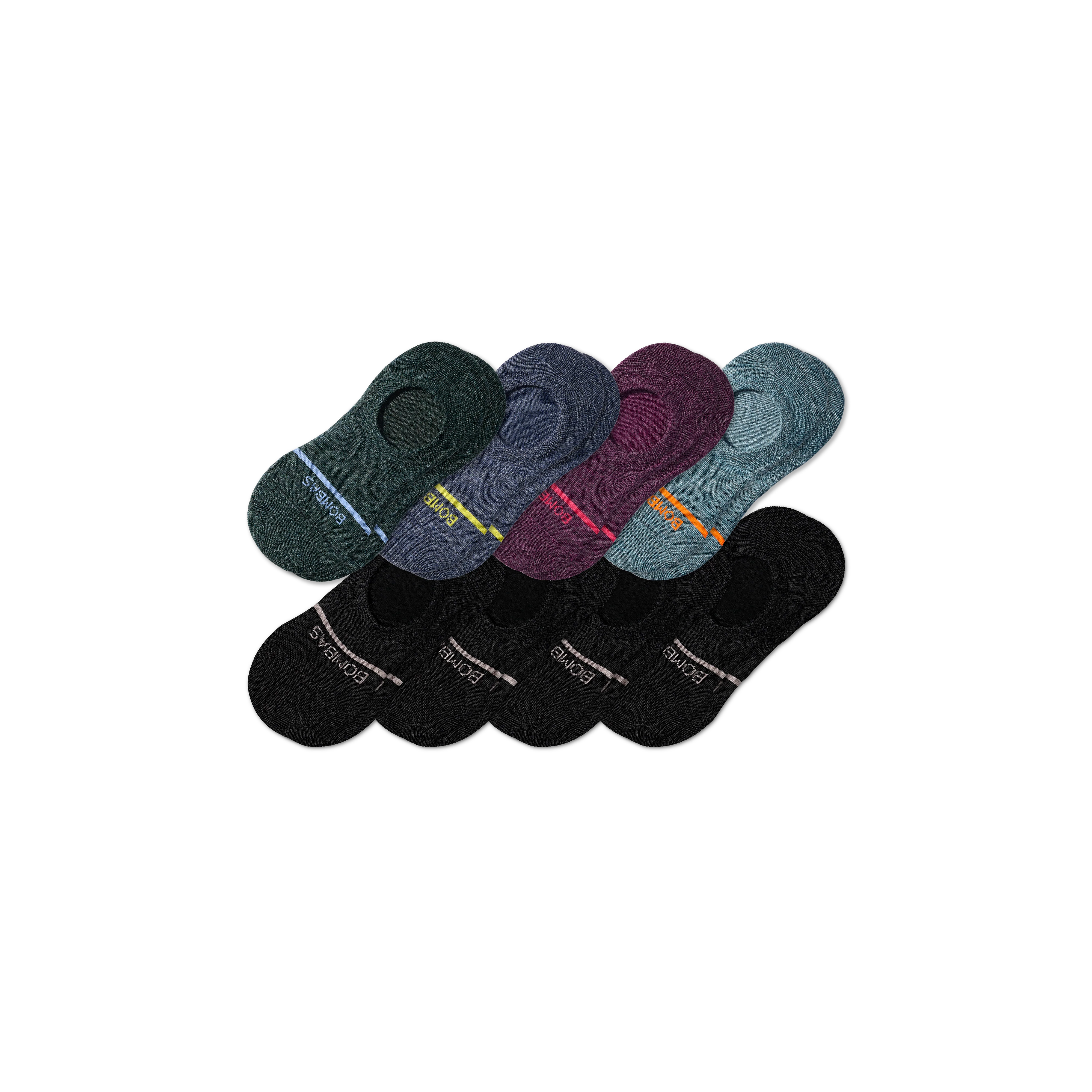 Men's Lightweight Merino Wool Blend No Show Sock 8-Pack - Image 30