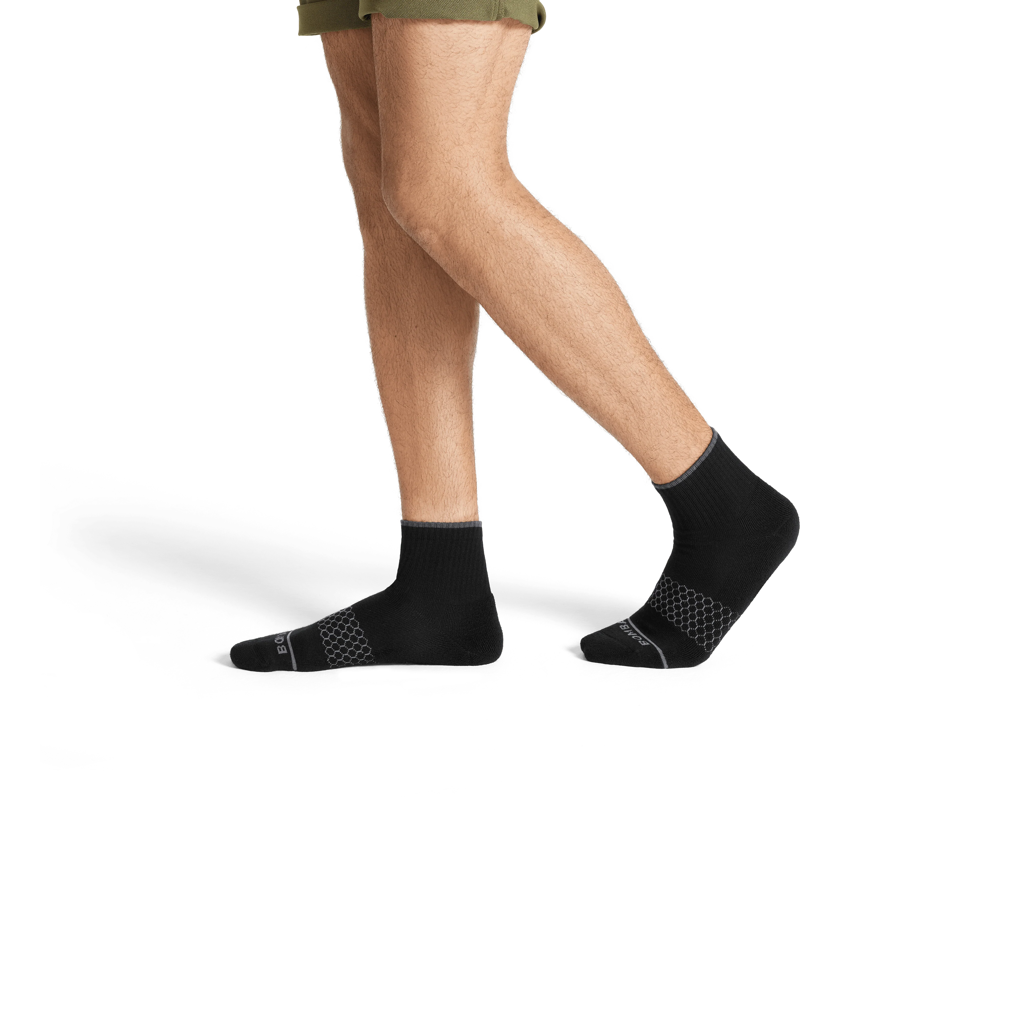 Men's Merino Wool Blend Quarter Socks - Image 3