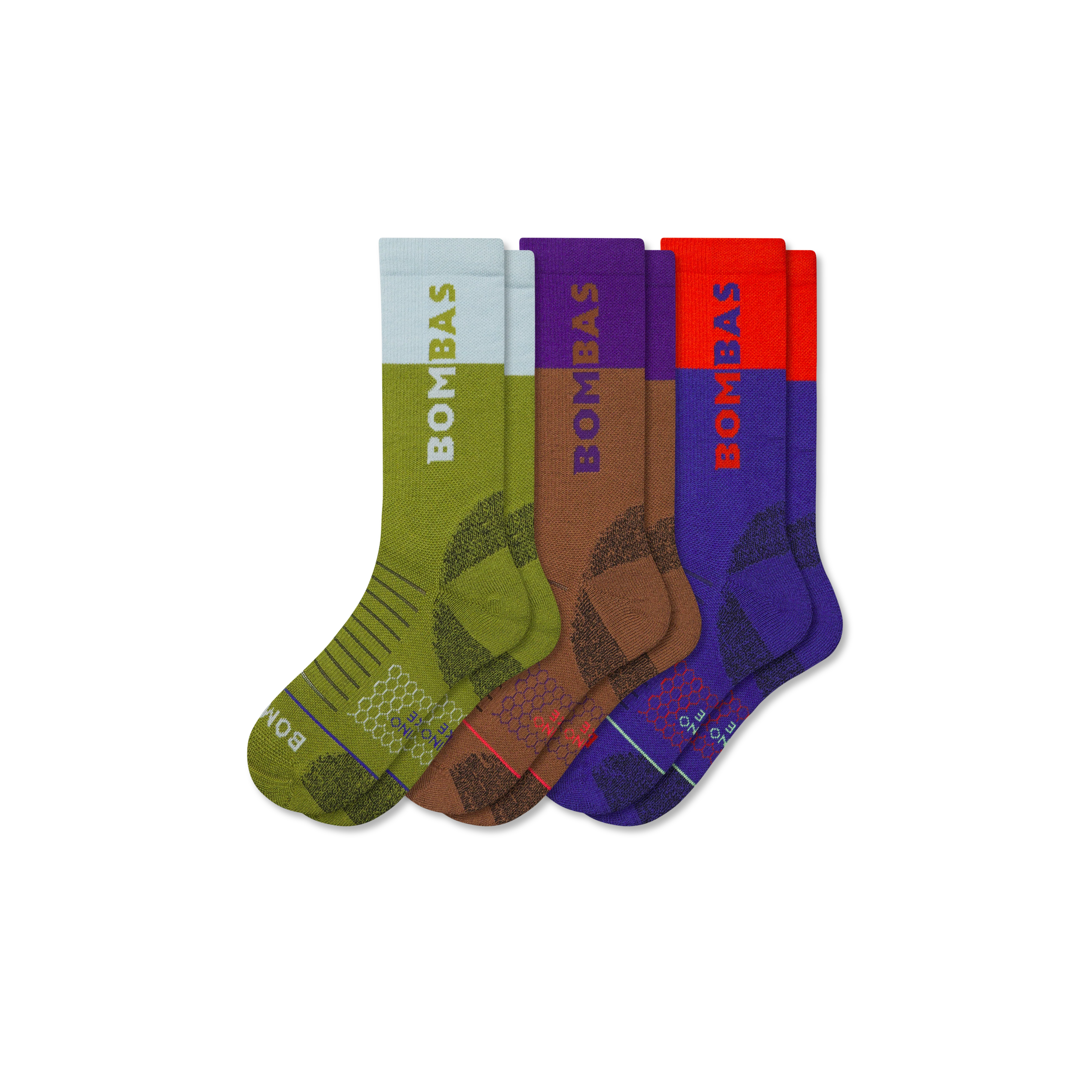 Men's Merino Wool Blend Hiking Calf Sock 3-Pack - Image 6