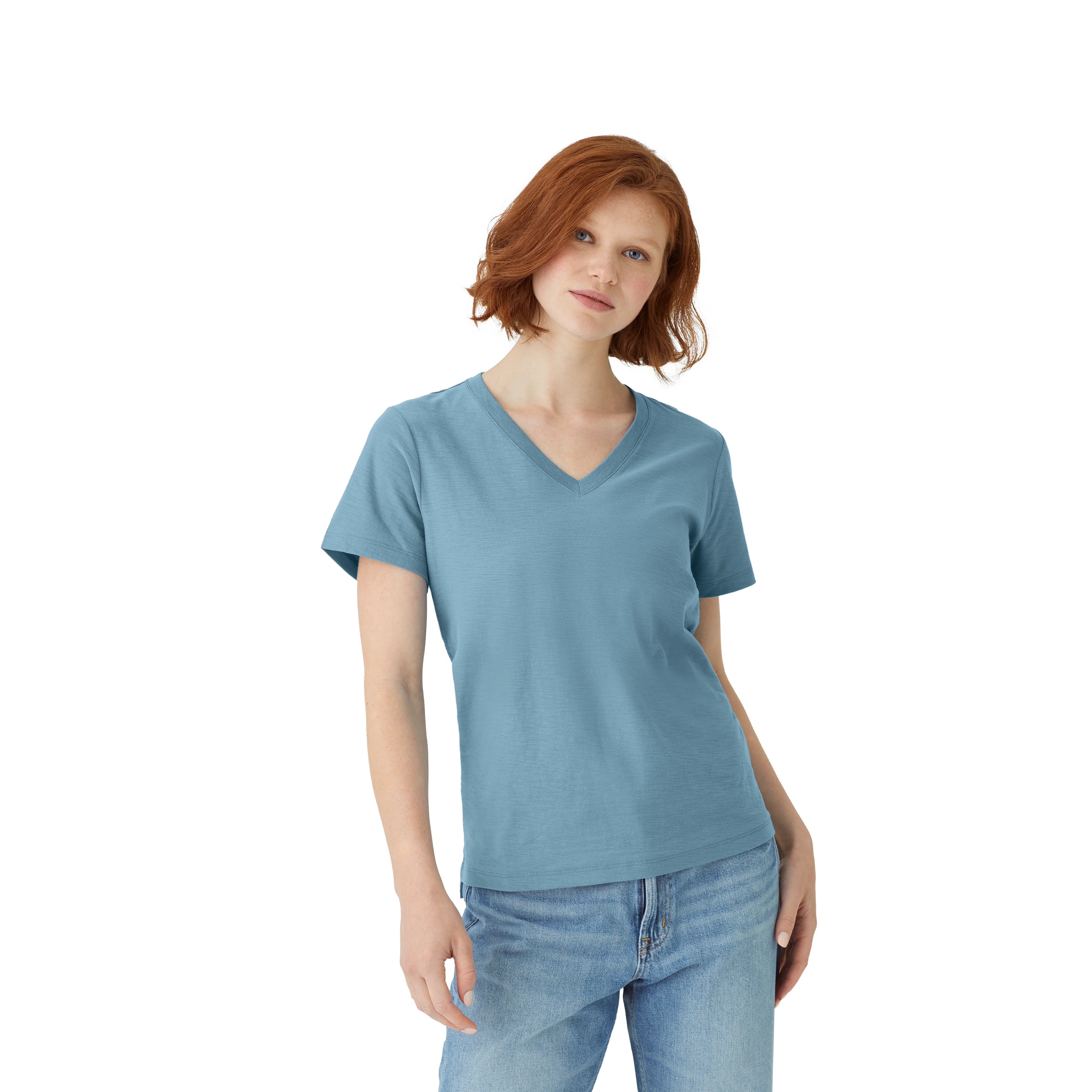 Women's Air Slub V-Neck T-Shirt - Image 17