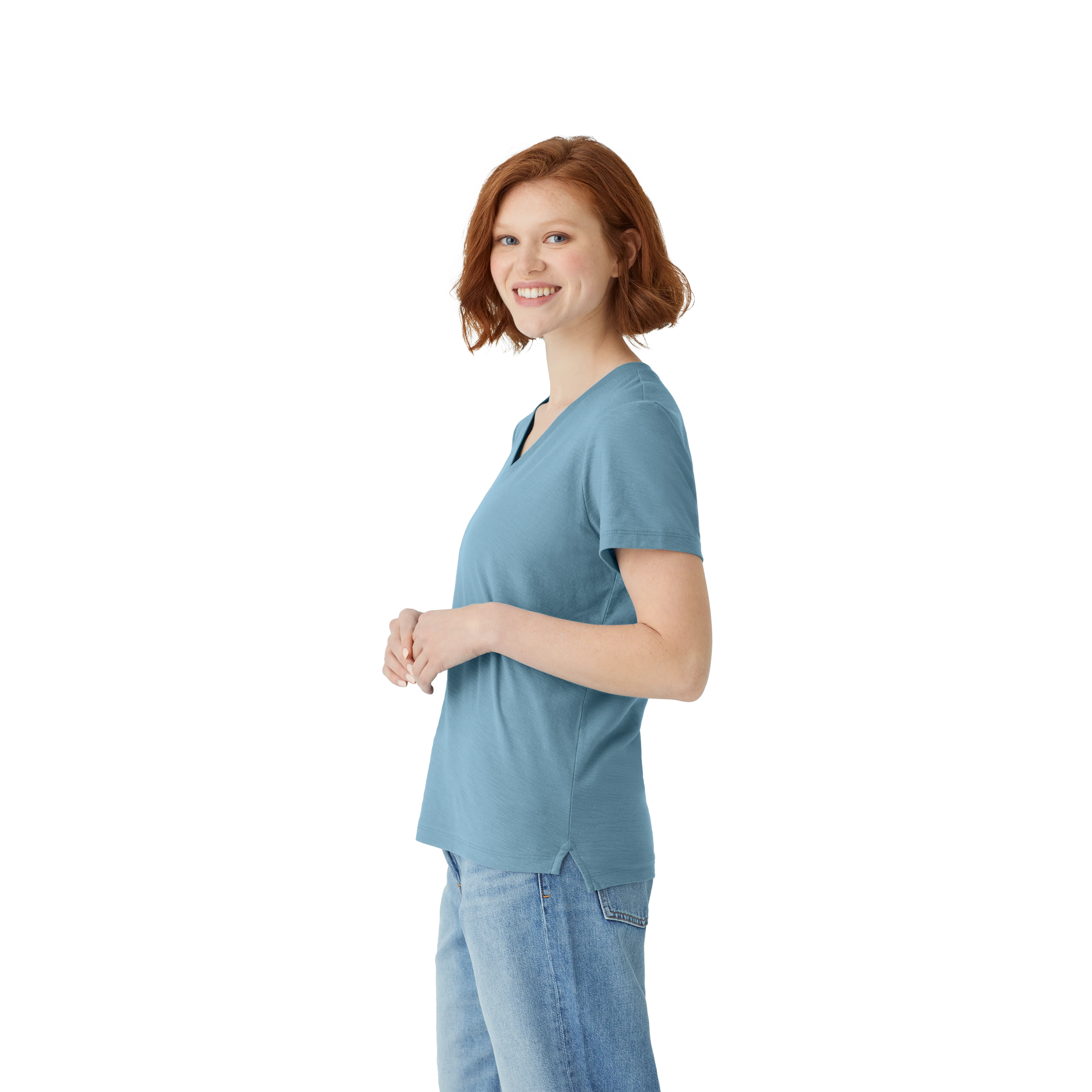 Women's Air Slub V-Neck T-Shirt - Image 18