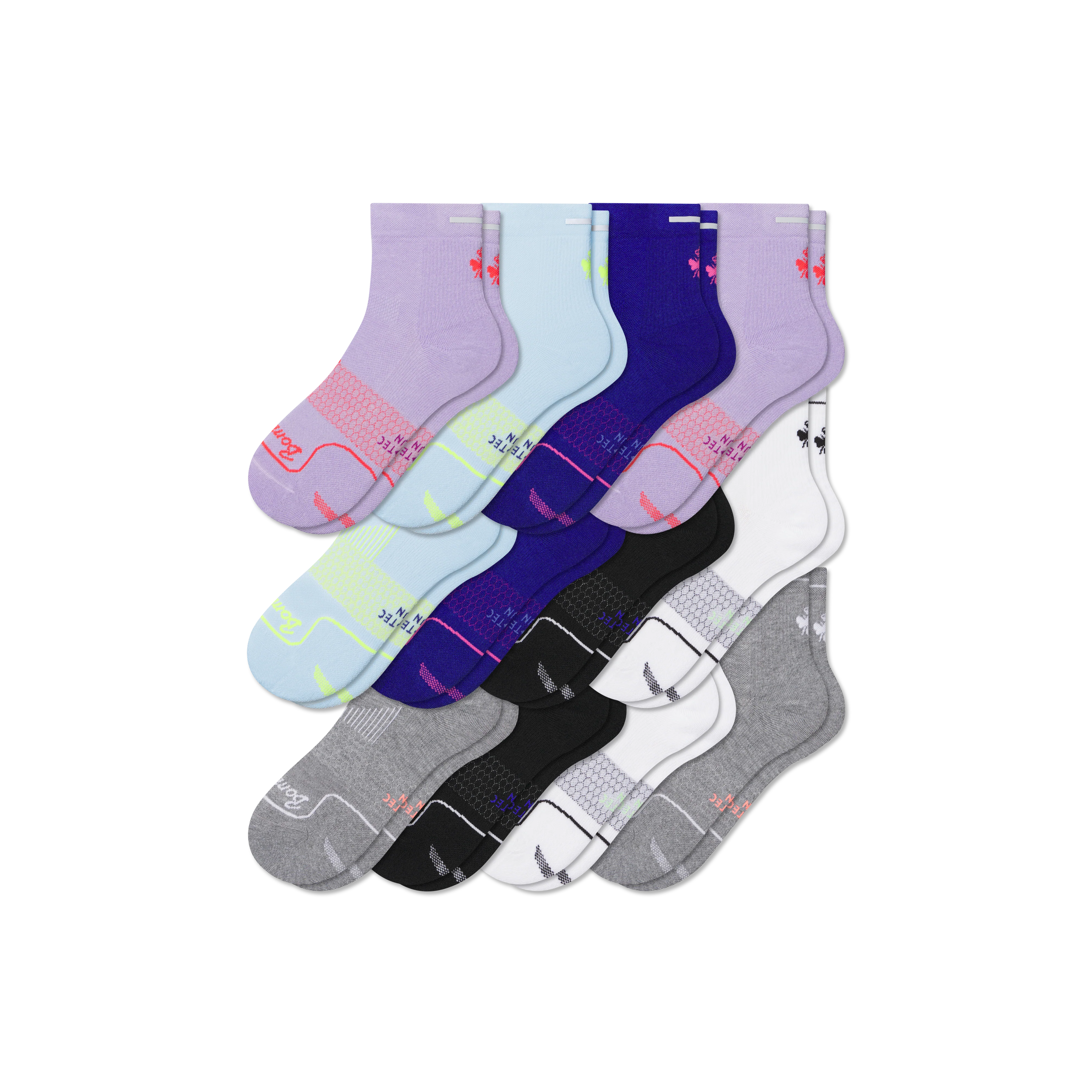 Women's Run Quarter Sock 12-Pack - Image 8