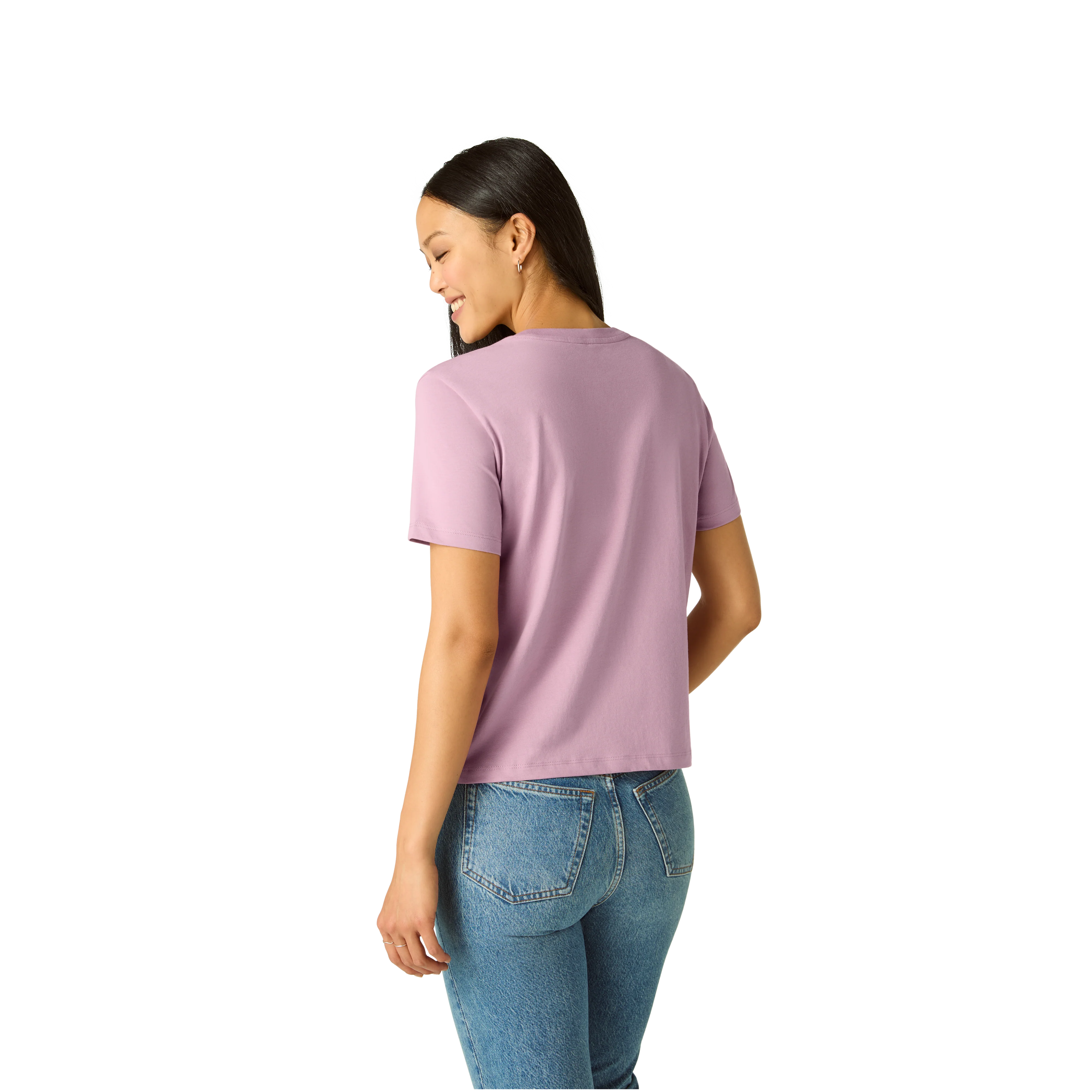 Women's Pima Cotton Crew Neck T-Shirt - Image 35