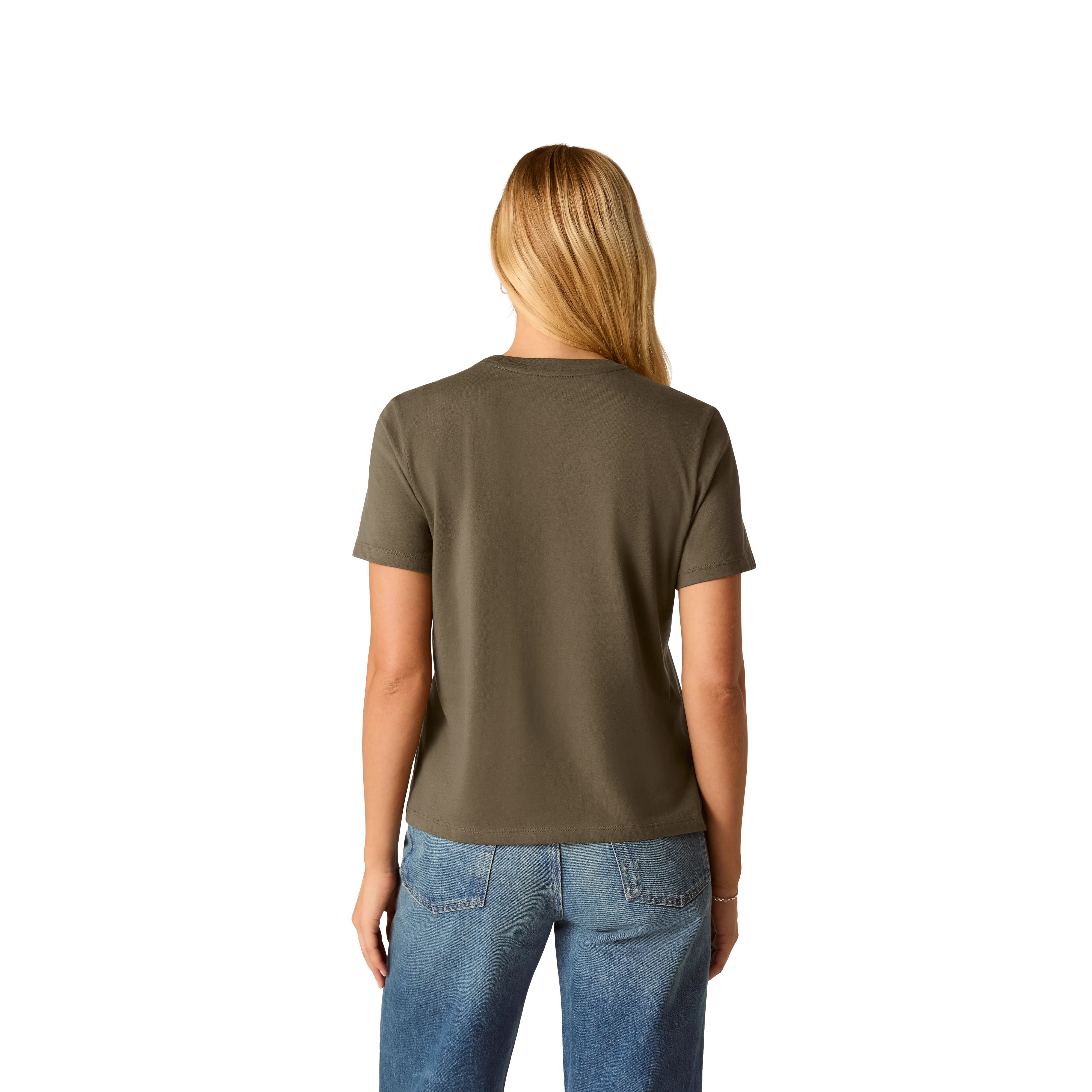 Women's Pima Cotton Crew Neck T-Shirt - Image 47