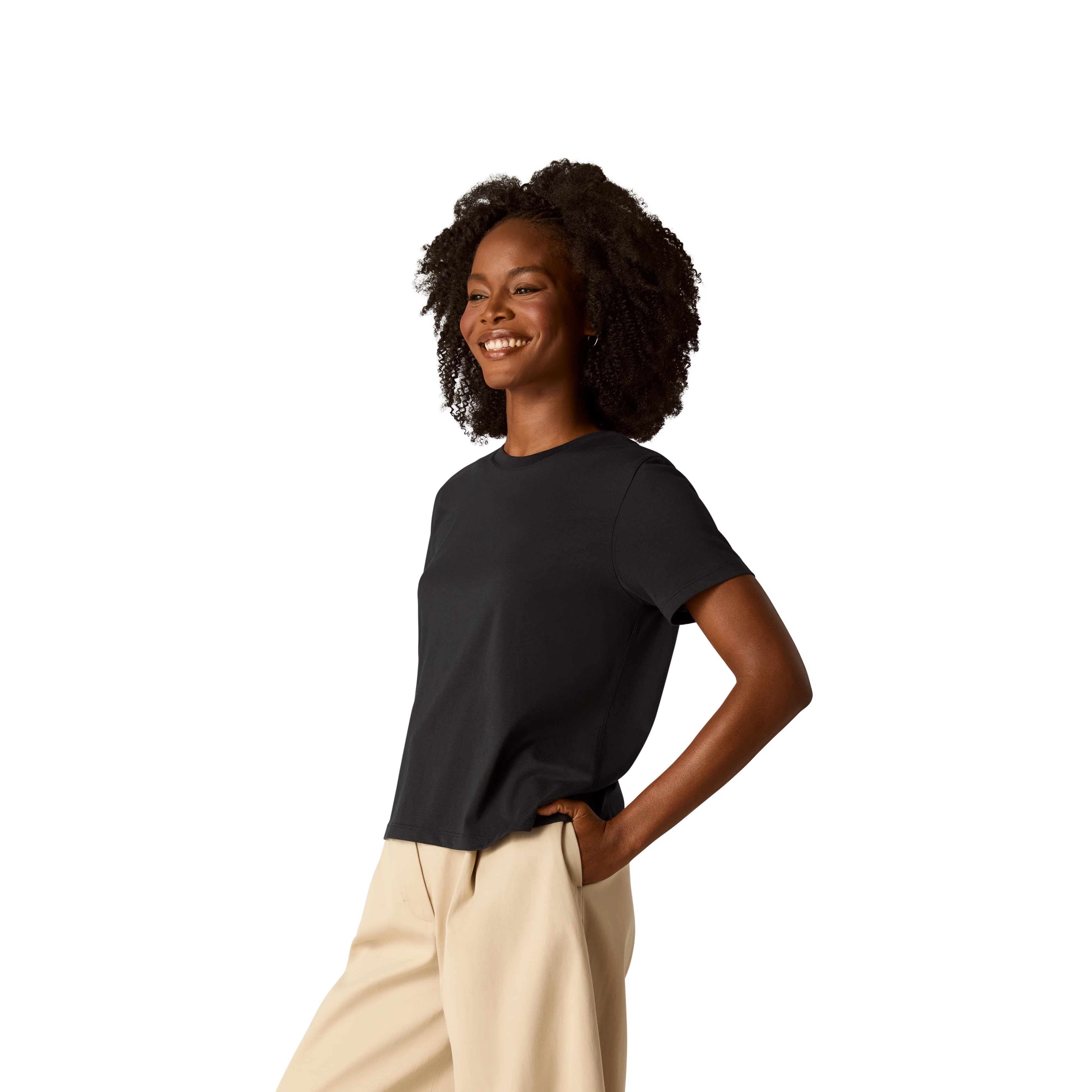 Women's Pima Cotton Crew Neck T-Shirt 3-Pack - Image 25