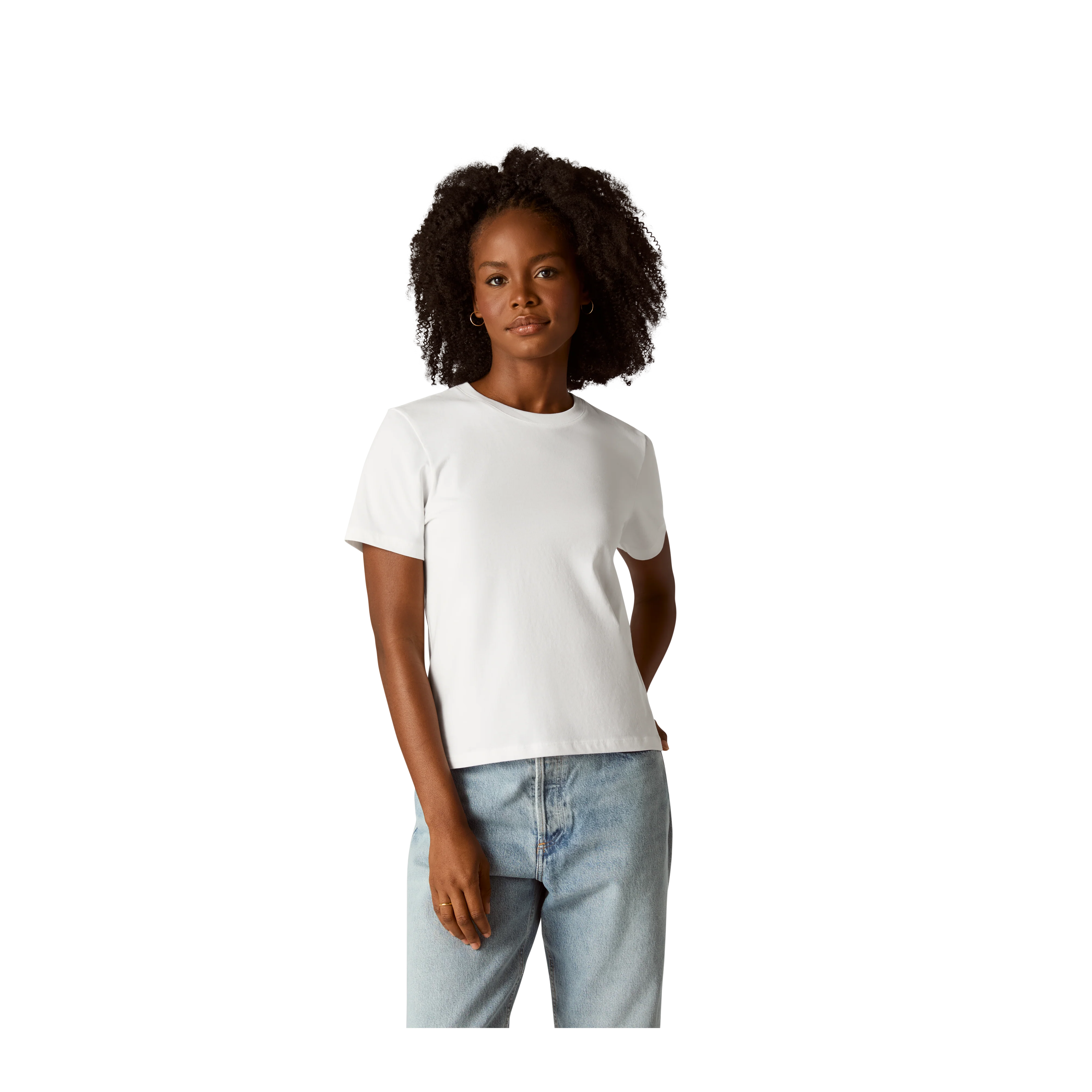 Women's Pima Cotton Crew Neck T-Shirt 3-Pack - Image 29