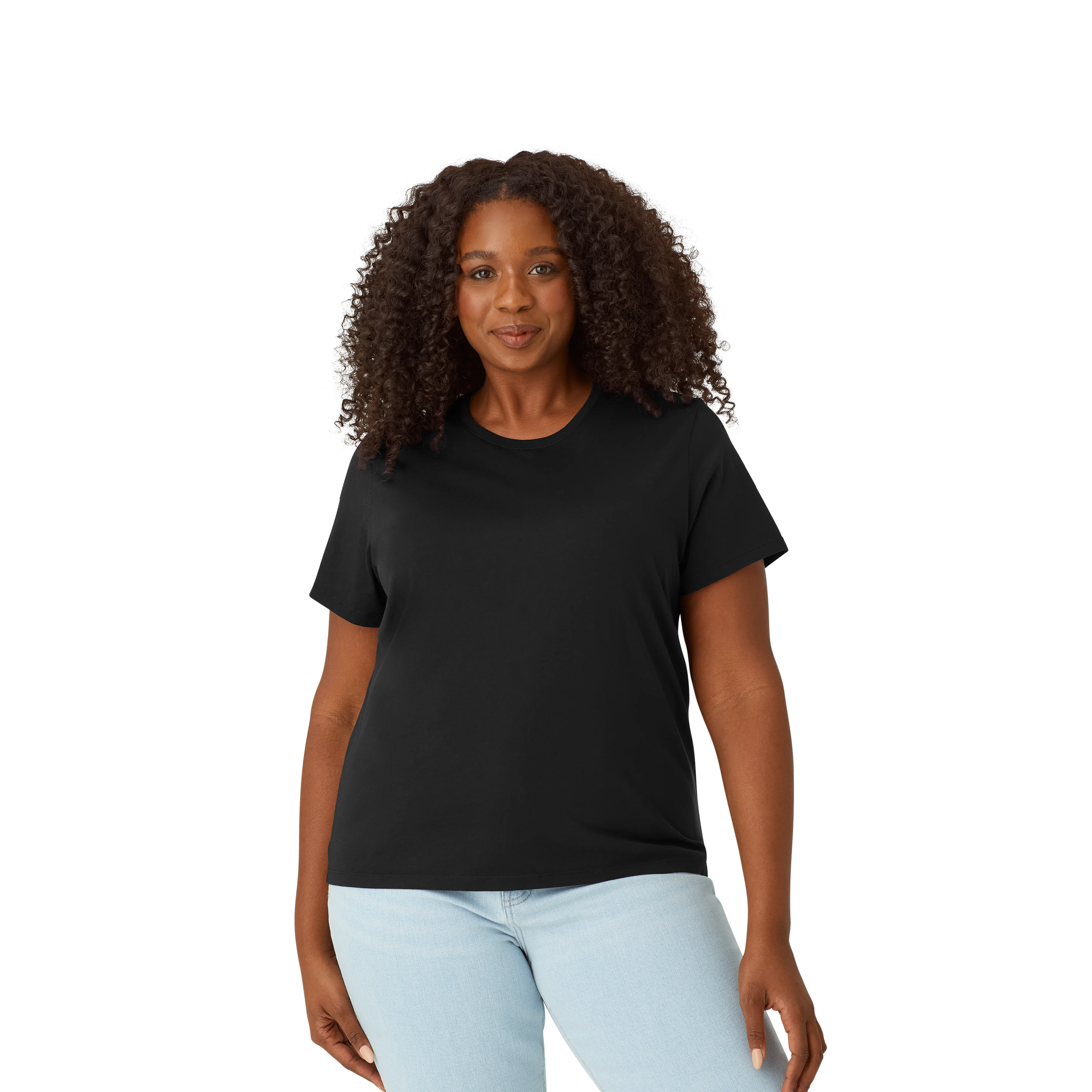 Women's Pima Cotton Crew Neck T-Shirt 3-Pack - Image 38