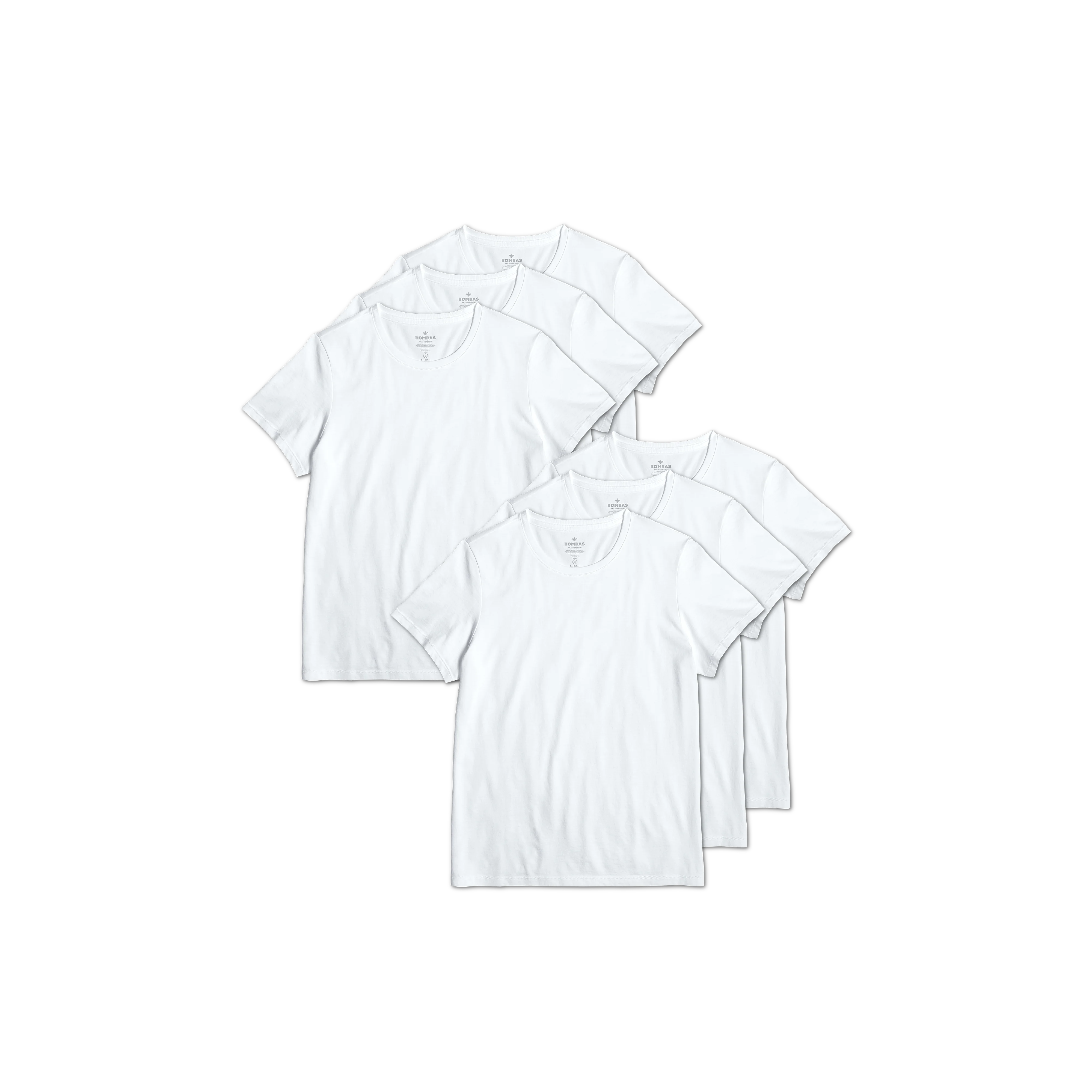 Women's Pima Cotton Crew Neck T-Shirt 6-Pack - Image 25