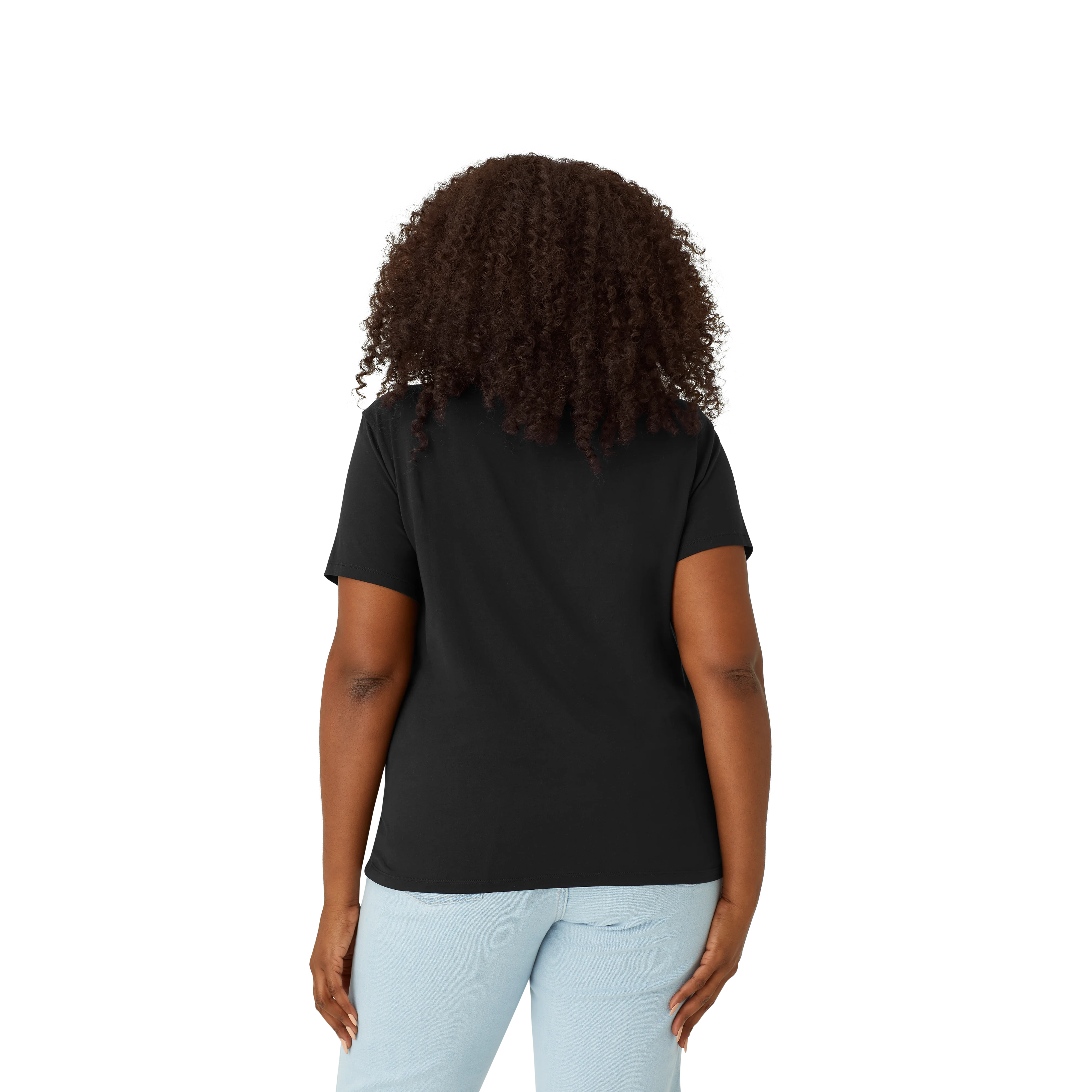 Women's Pima Cotton Crew Neck T-Shirt 6-Pack - Image 31