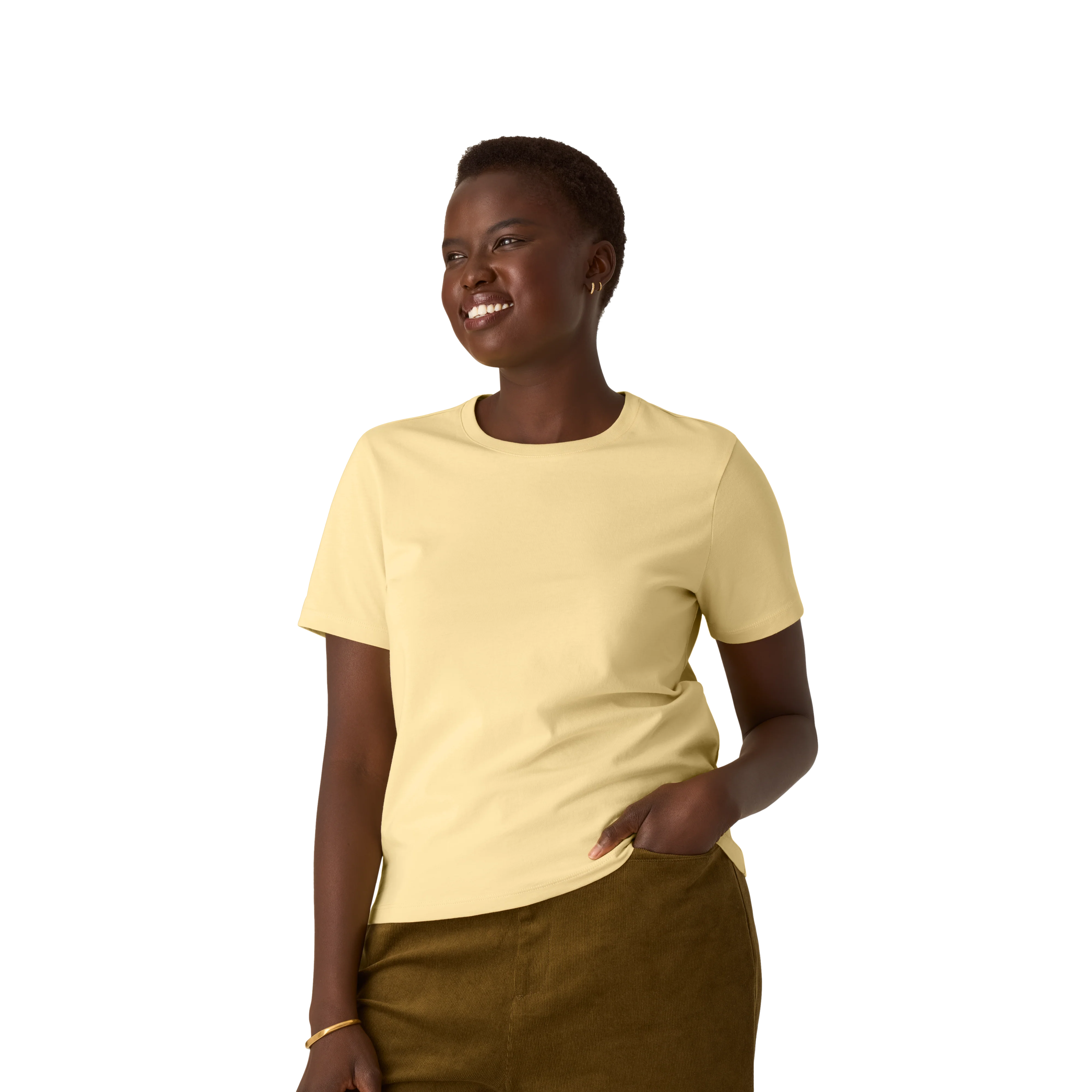 Women's Pima Cotton Crew Neck T-Shirt 6-Pack - Image 9