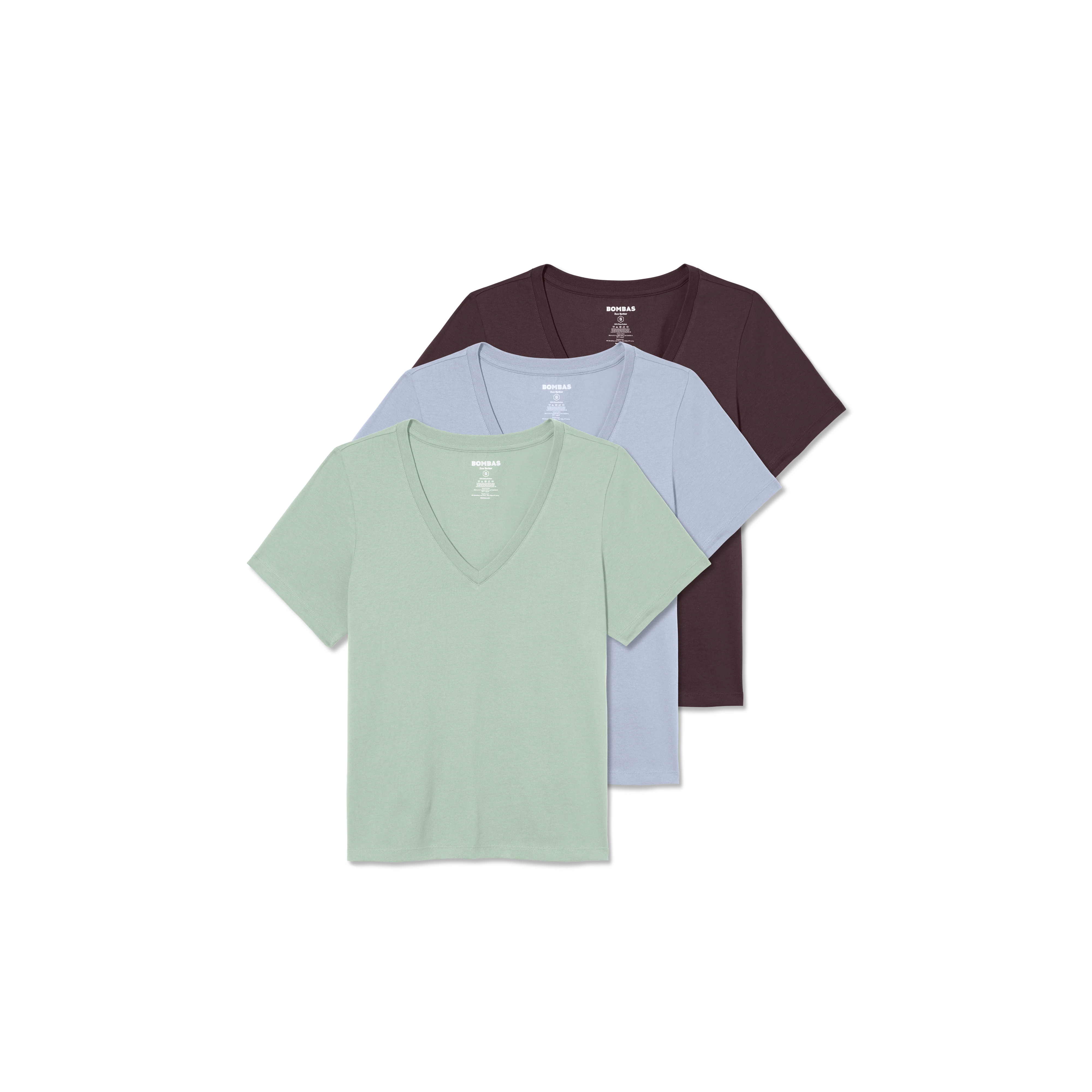 Women's Pima Cotton V-Neck T-Shirt 3-Pack - Image 10