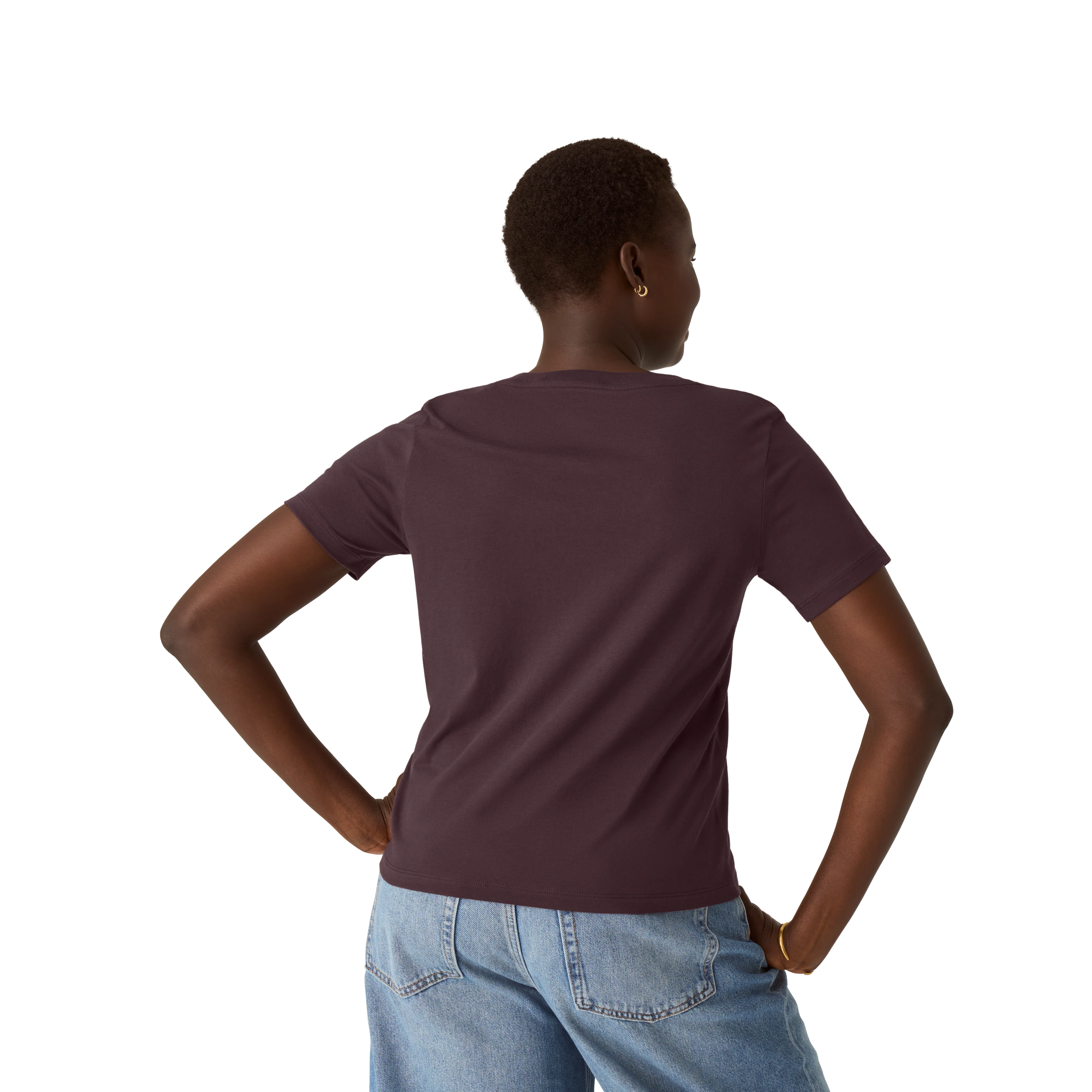 Women's Pima Cotton V-Neck T-Shirt 3-Pack - Image 11