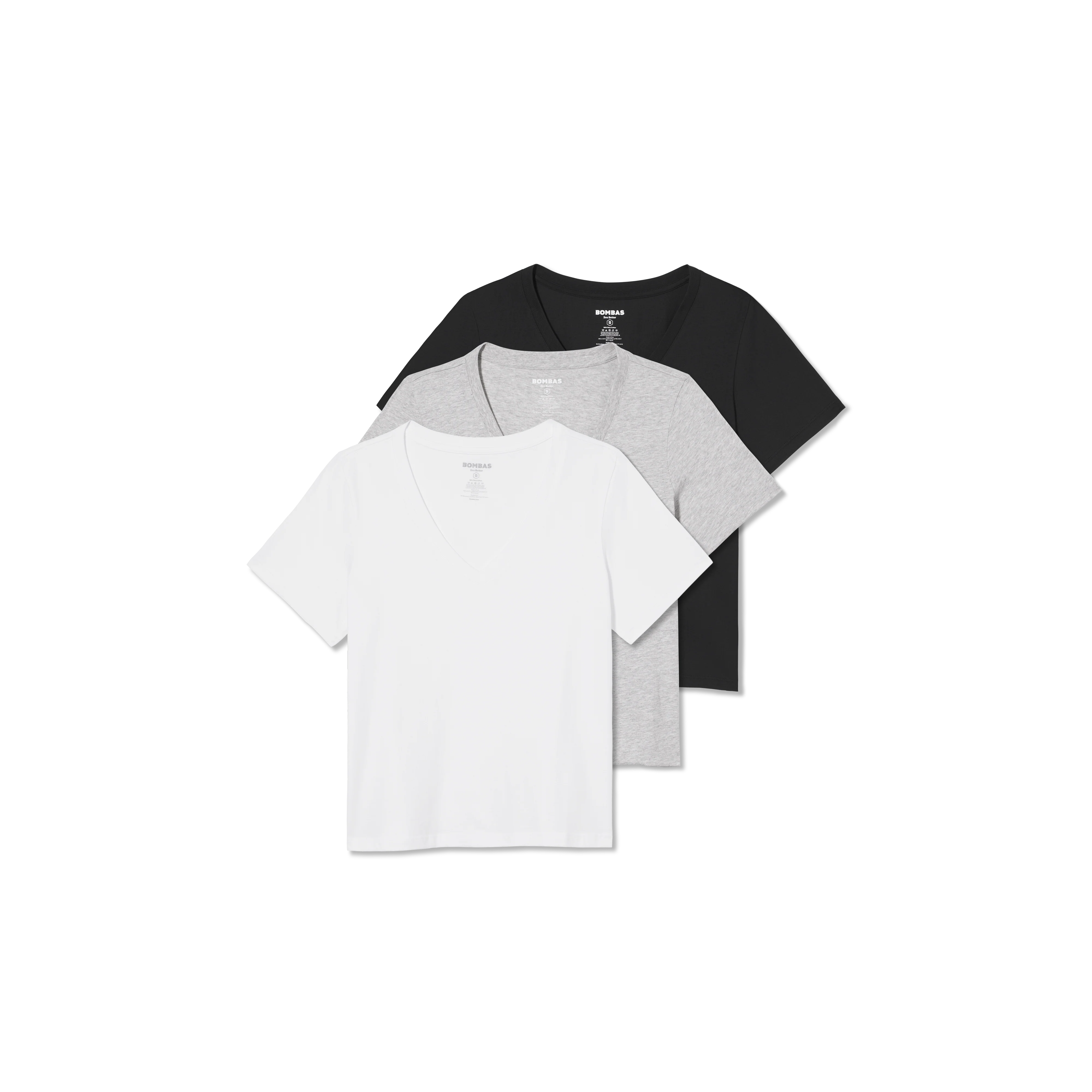 Women's Pima Cotton V-Neck T-Shirt 3-Pack - Image 25