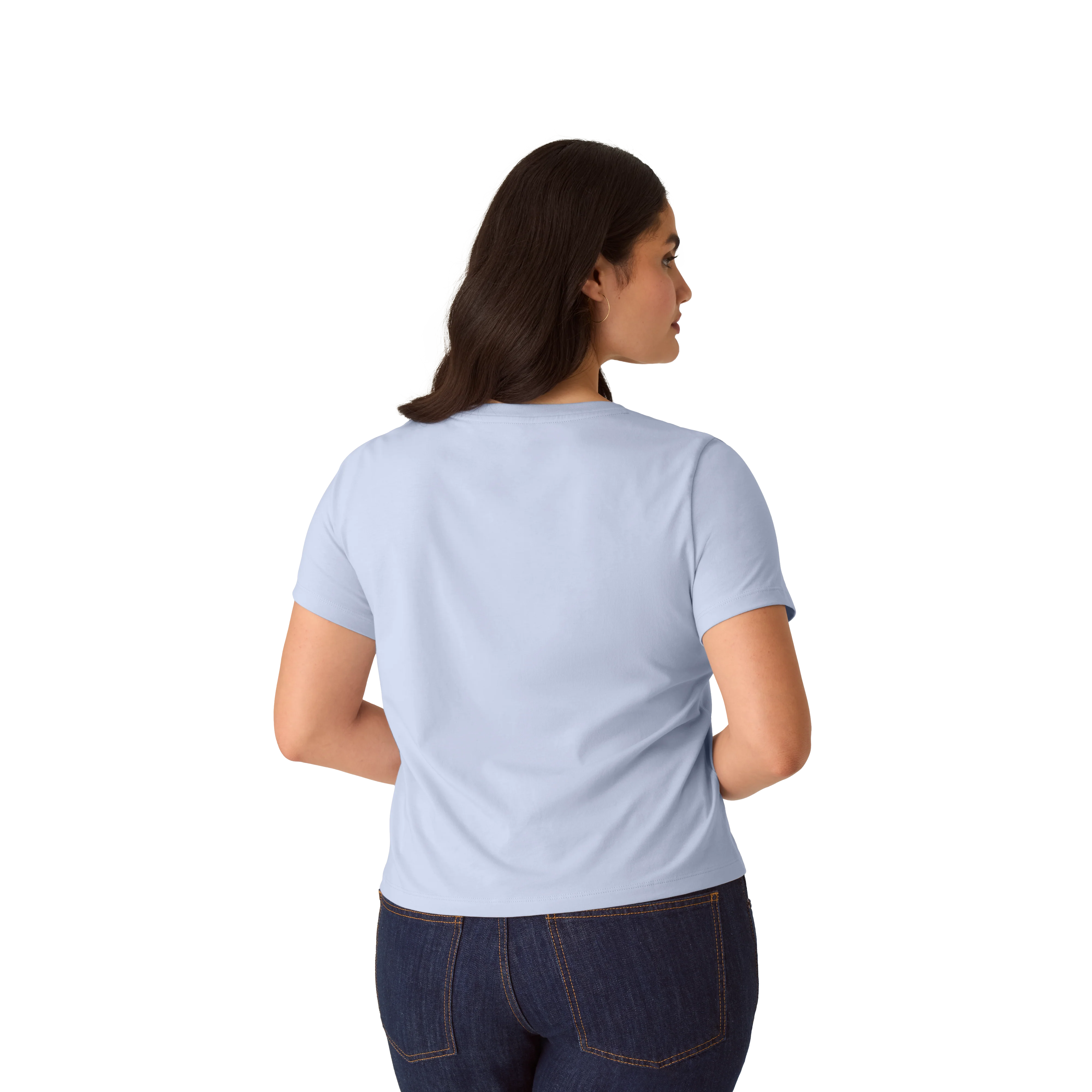 Women's Pima Cotton V-Neck T-Shirt 3-Pack - Image 3