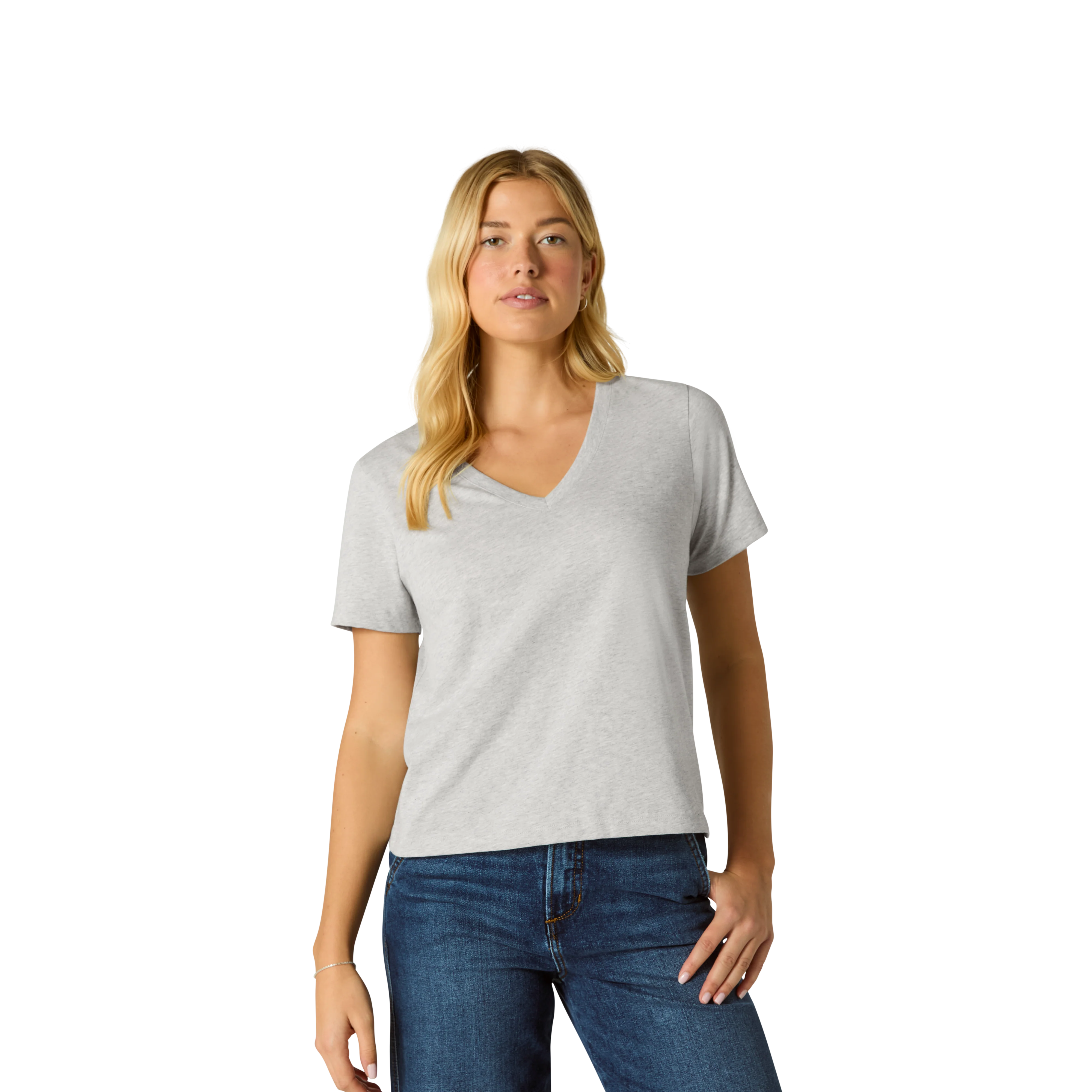 Women's Pima Cotton V-Neck T-Shirt 6-Pack - Image 13