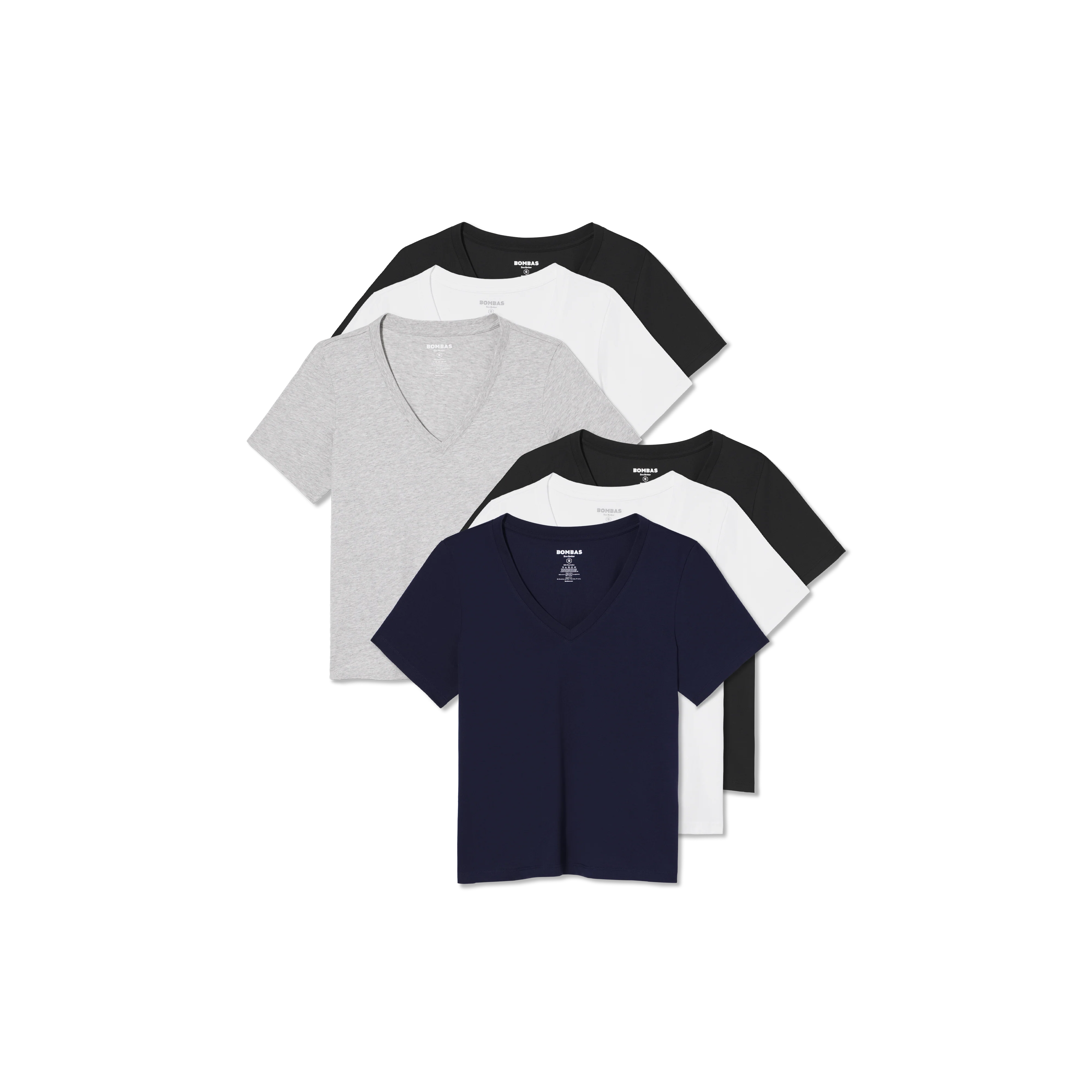 Women's Pima Cotton V-Neck T-Shirt 6-Pack - Image 22