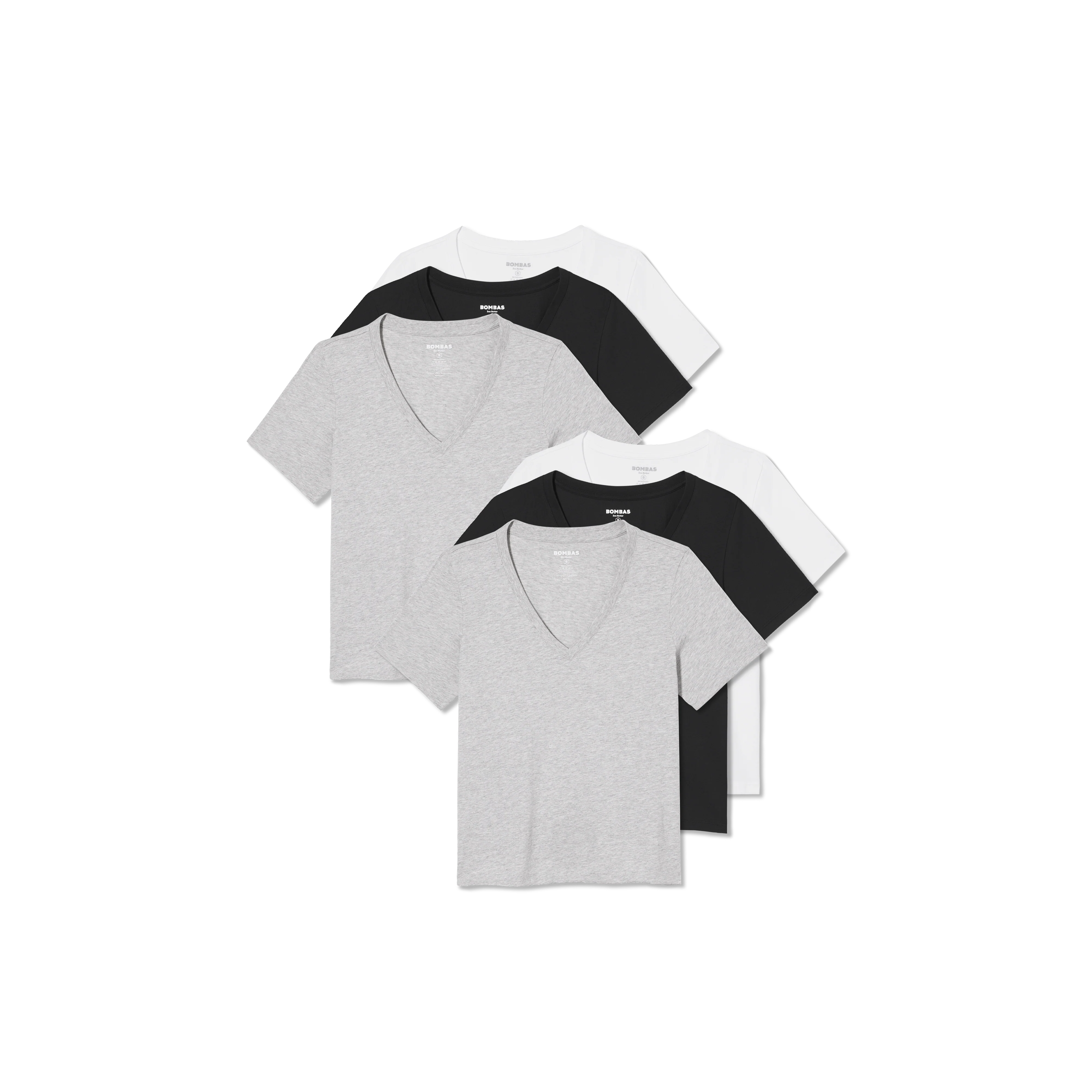 Women's Pima Cotton V-Neck T-Shirt 6-Pack - Image 24