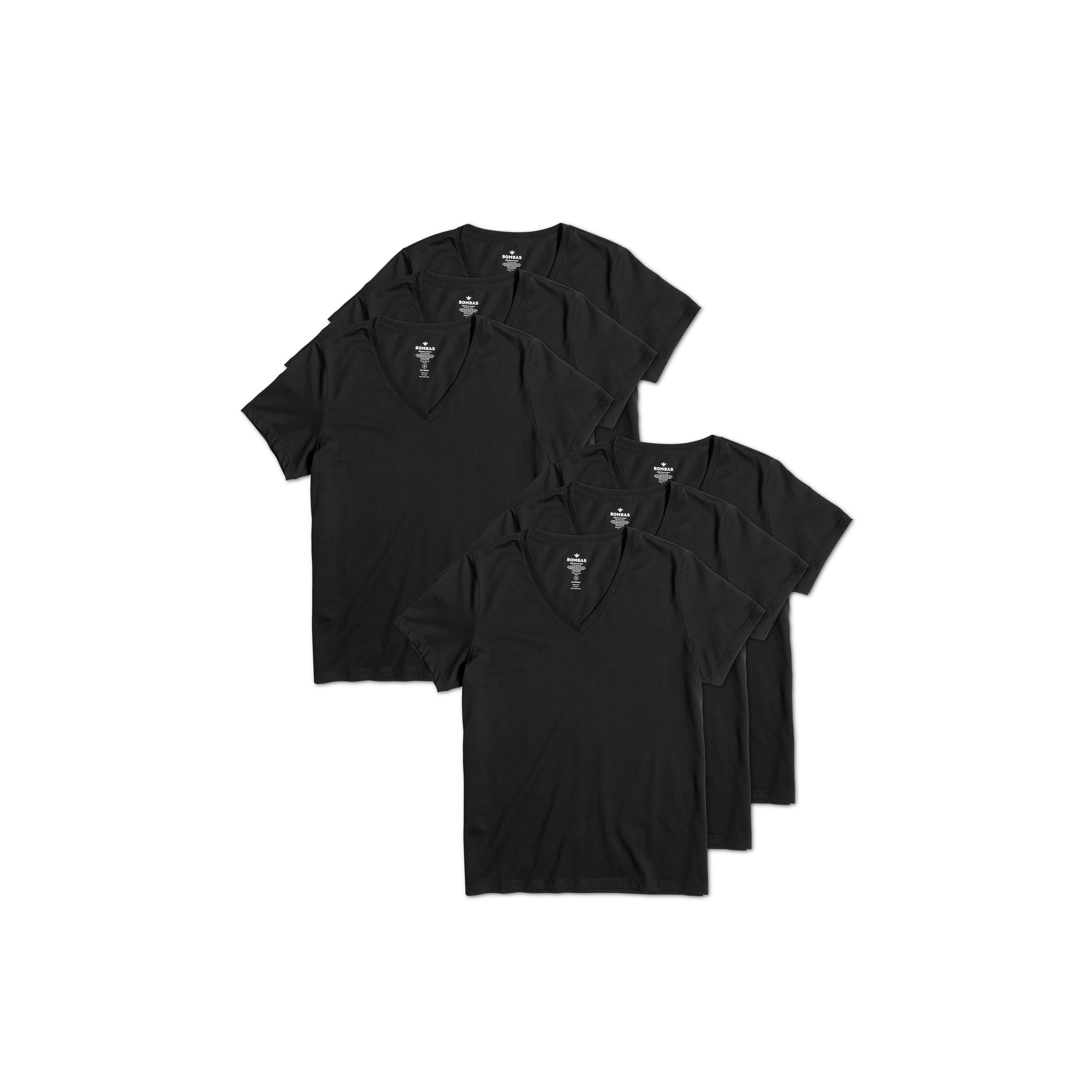 Women's Pima Cotton V-Neck T-Shirt 6-Pack - Image 28