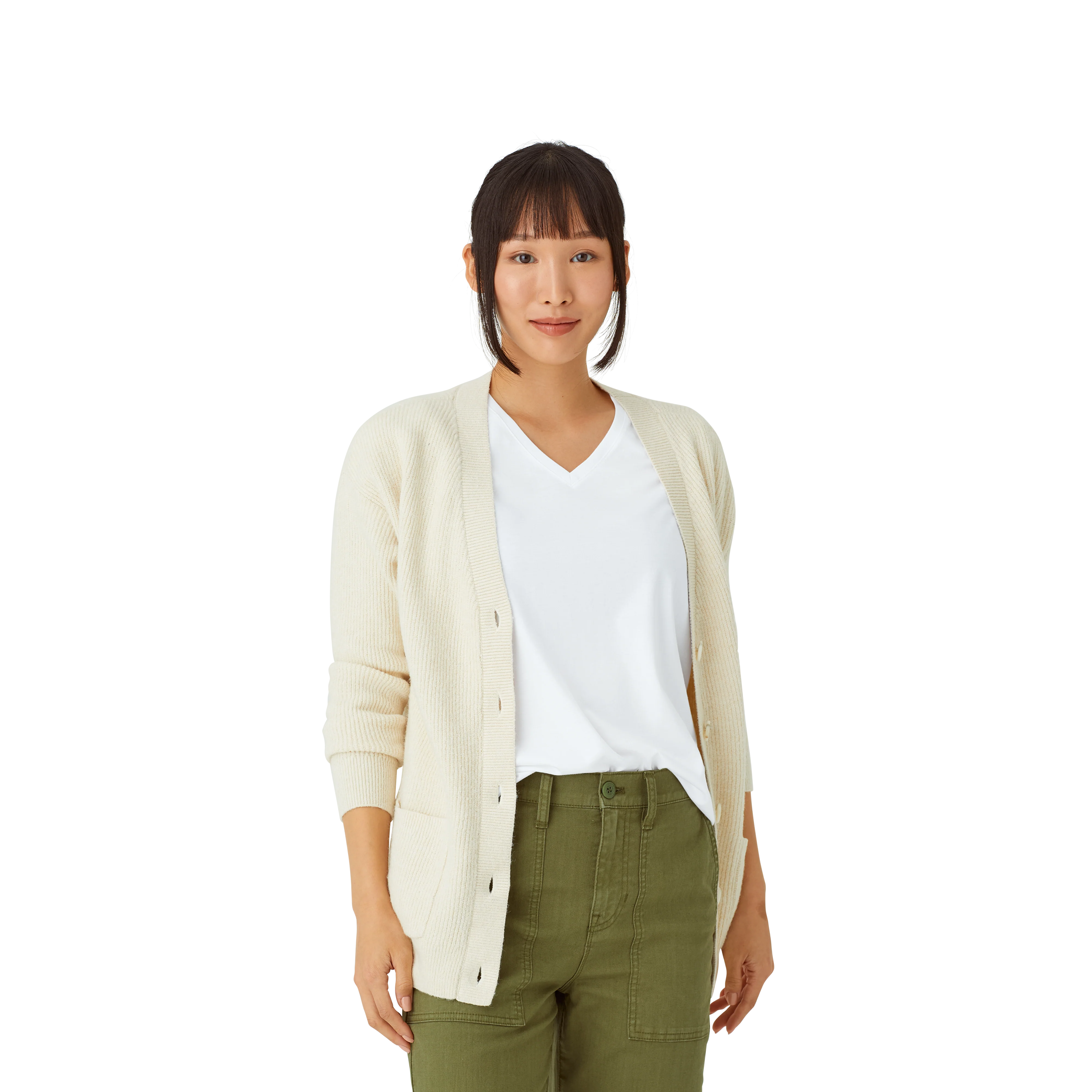 Women's Pima Cotton V-Neck T-Shirt 6-Pack - Image 37